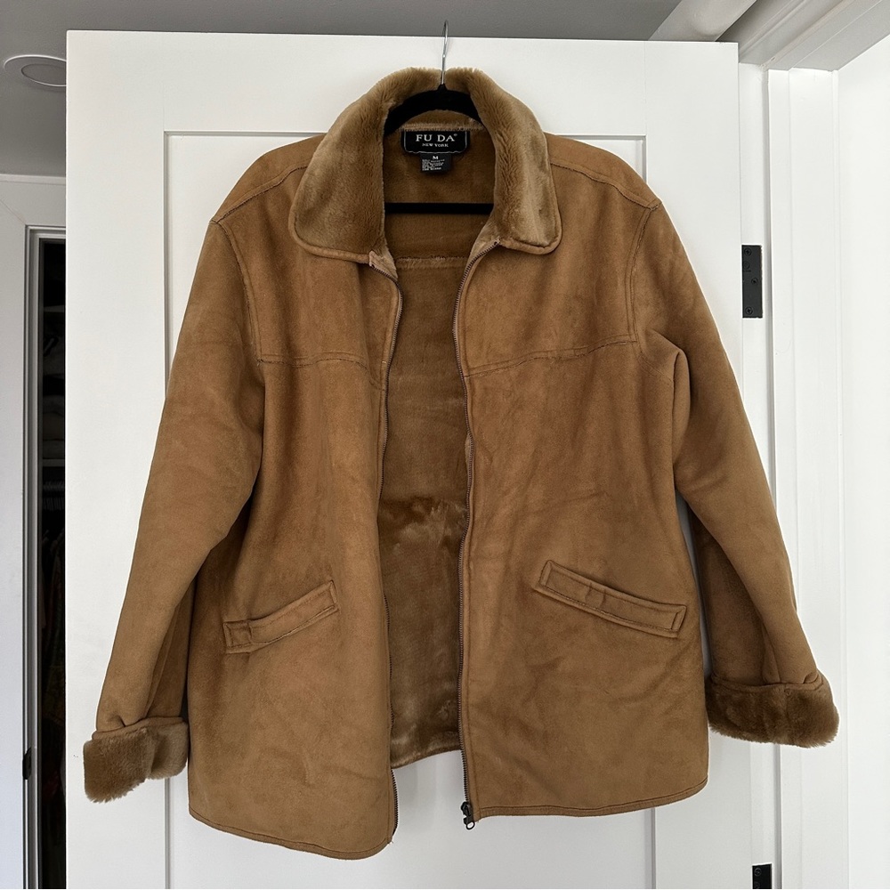FU DA New York vintage faux suede jacket